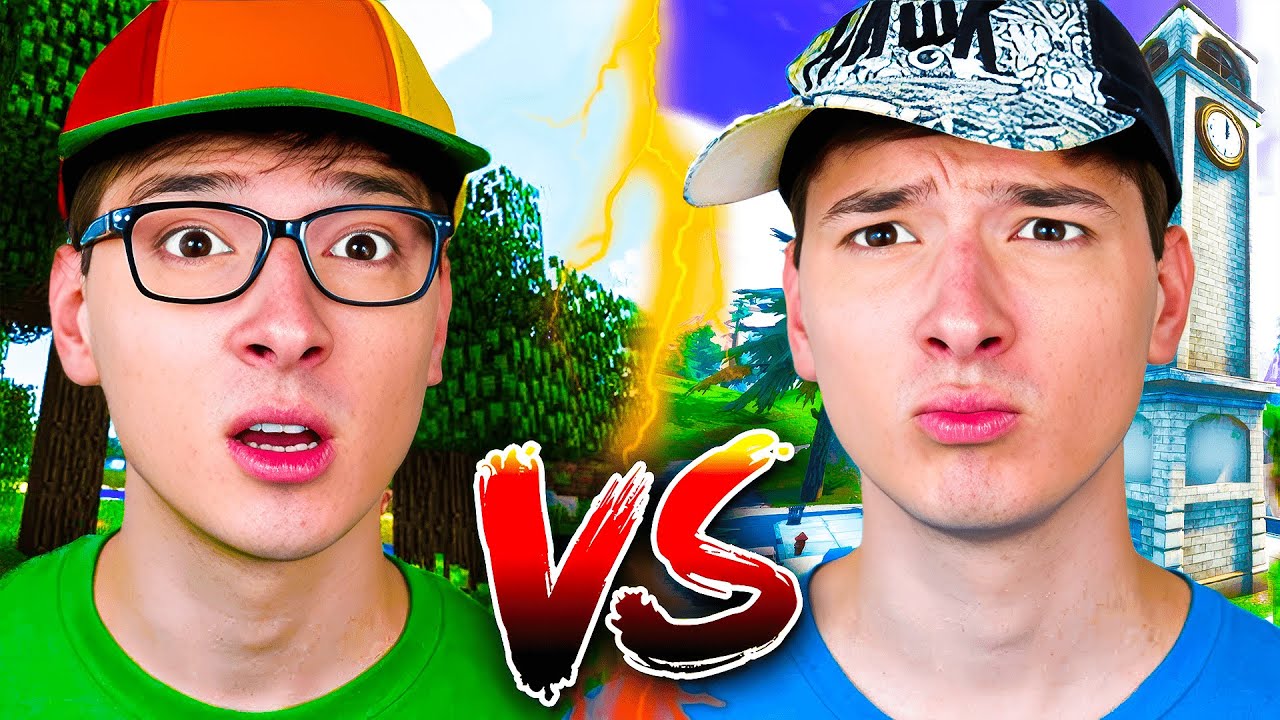 Thumbnail for Minecraft Kid VS Fortnite Kid Roast Battle by Hew Moran